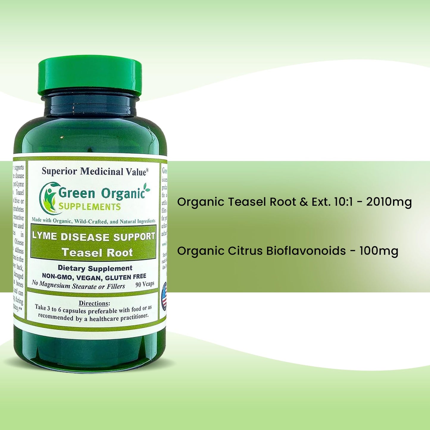 Green Organic Supplements' Lyme Disease, Teasel Root