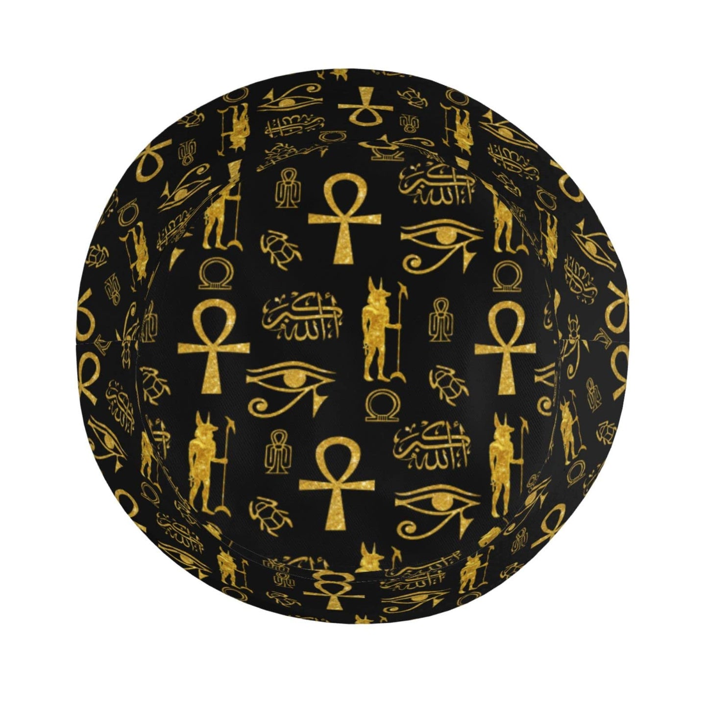 Ankh Cross Bucket Hats for Men Women Gifts Beach Outdoor Packable Ancient Egyptian Fisherman Caps Prevent Sun Hat
