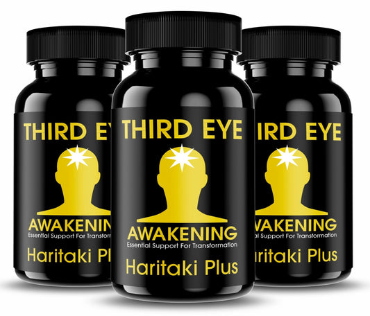 Third Eye Awakening - Organic Haritaki Capsules- Kailash Herbals-100 Capsules- 650 mg Each-Terminalia chebula- Vegan not sold in UK