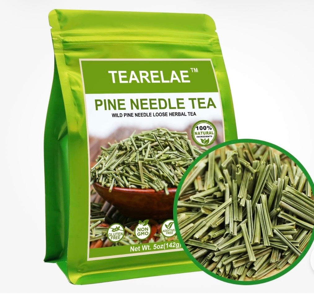 Loose White Pine Needle Tea, Great For Detoxing The Covid Vaccine wild-picked from northern white pines | Protects against infection, strengthens immunity, high in antioxidants, natural suramin Vitamin C