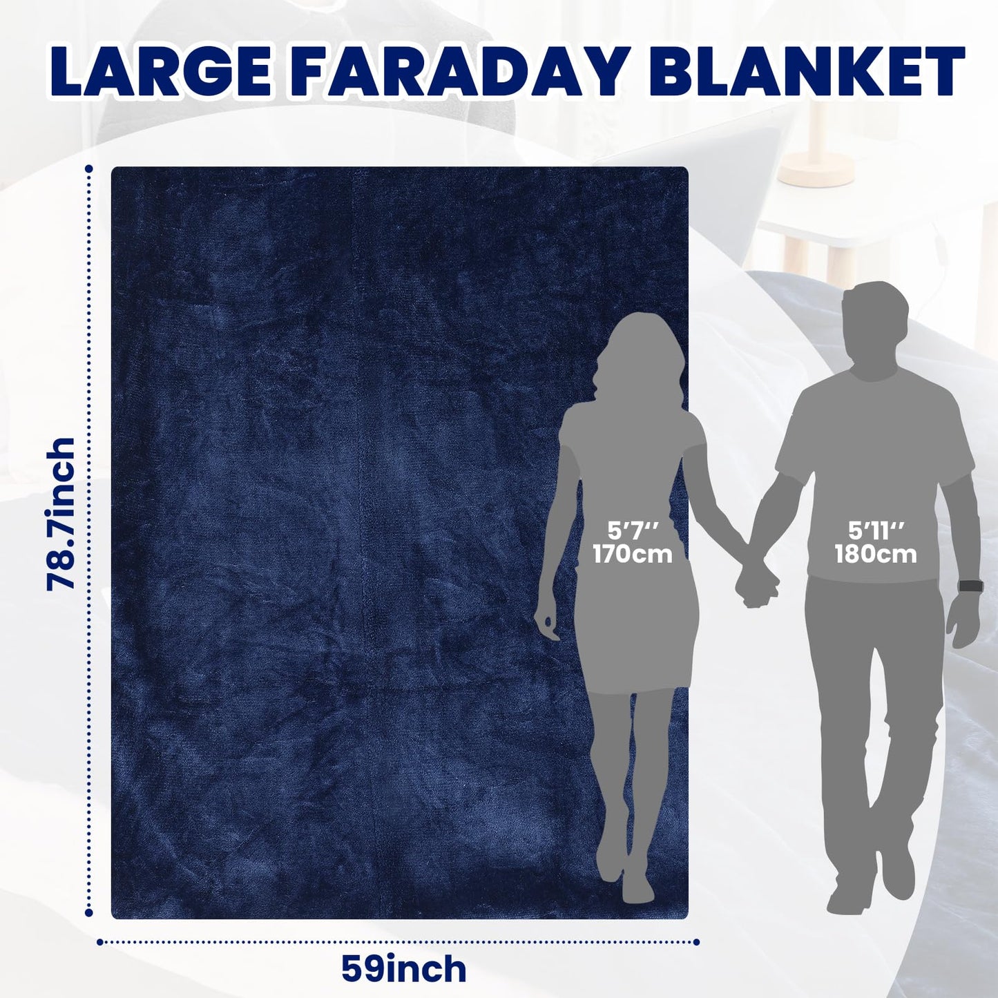 EMF Blanket Protection Blocks EMF Waves So Your Dreams Aren’t Hijacked By Deceptive Frequencies. Two Sided Reversible Can Use for Beds or Couches Great For Travel Blocks ELF Waves. ☢️