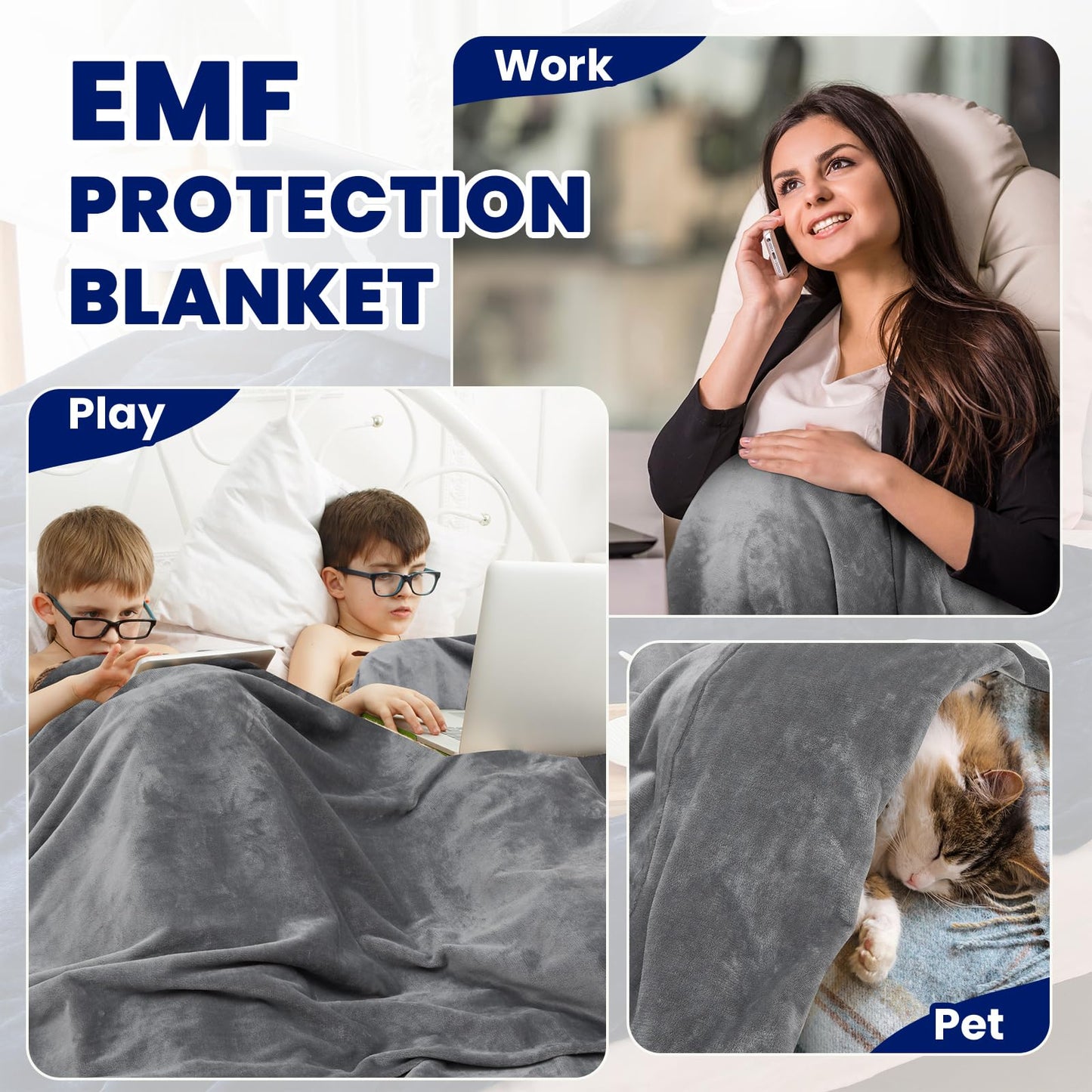 EMF Blanket Protection Blocks EMF Waves So Your Dreams Aren’t Hijacked By Deceptive Frequencies. Two Sided Reversible Can Use for Beds or Couches Great For Travel Blocks ELF Waves. ☢️
