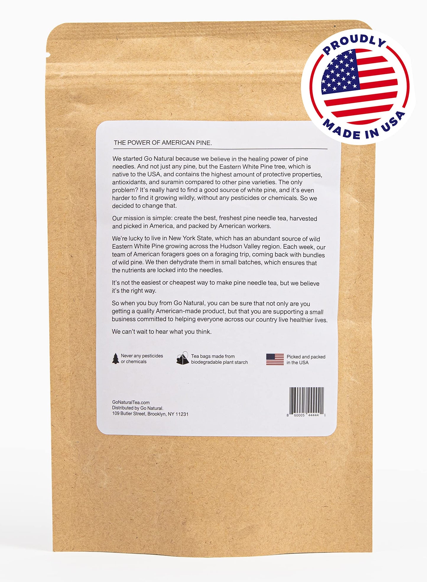 Pine needle tea, great for detoxing the covid vaccine wild-foraged in the USA, picked from northern white pines | Protects against infection, strengthens immunity, high in antioxidants, natural suramin
