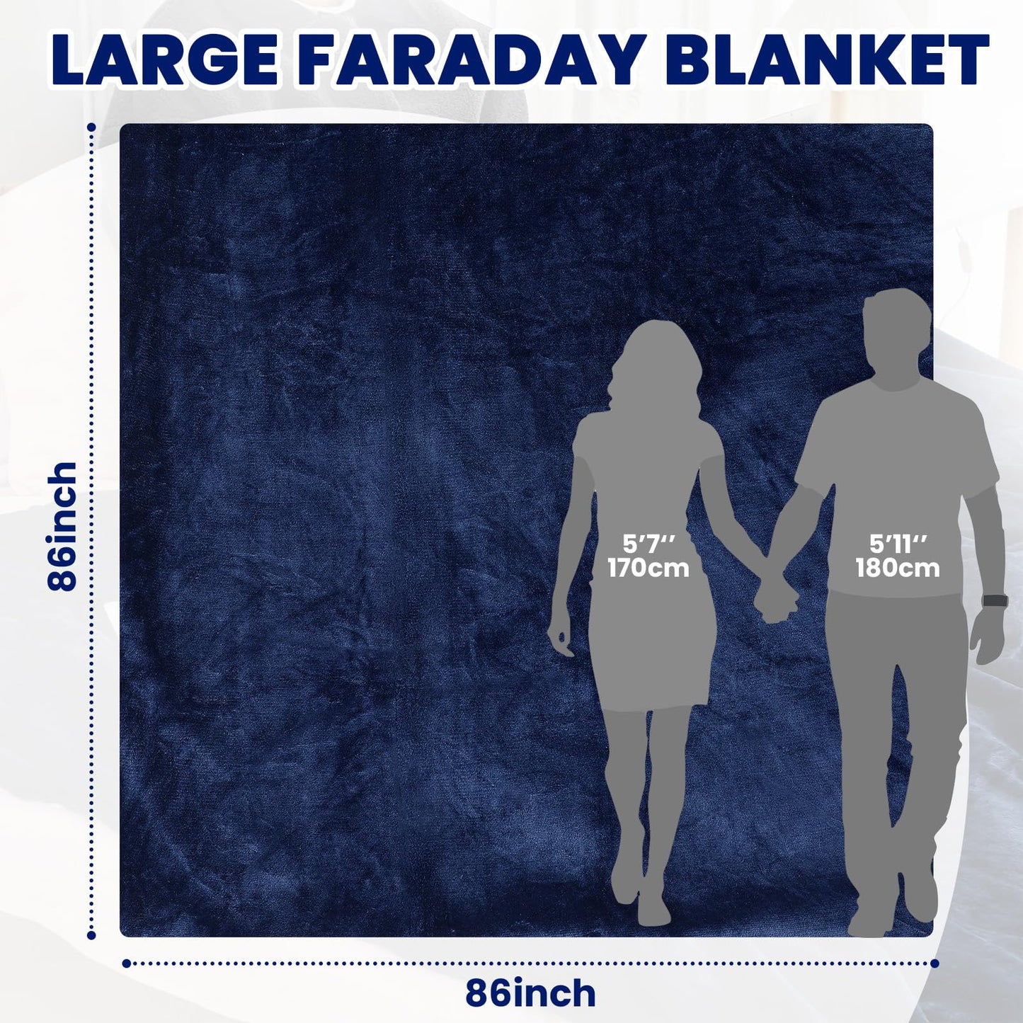 EMF Blanket Protection Blocks EMF Waves So Your Dreams Aren’t Hijacked By Deceptive Frequencies. Two Sided Reversible Can Use for Beds or Couches Great For Travel Blocks ELF Waves. ☢️
