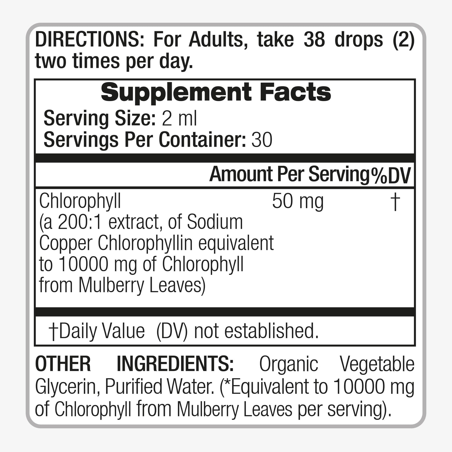 FITO MEDIC'S Lab | Liquid Chlorophyll Infused with Sodium Copper Removes Toxic Metals & Micro Plastics Vegan Detox Drops | 50 mg Extract per Serving.