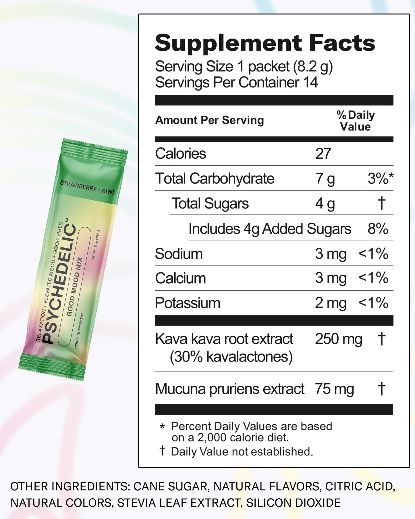 Easy Alcohol Alternative with Buzz - Calming Kava Drink Mix (14x5.5g) Flavored Kava Powder - Calming Drink Powder Packets - Easy Open Single Serving Drinks - 14 Calm Packets - Grape
