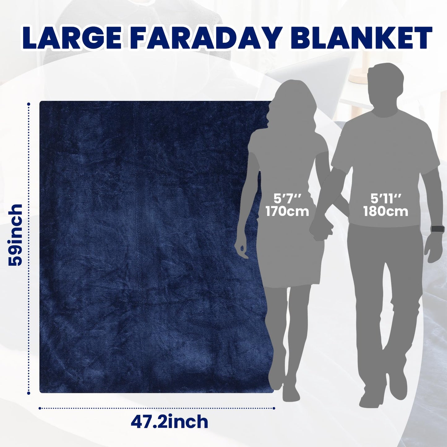 EMF Blanket Protection Blocks EMF Waves So Your Dreams Aren’t Hijacked By Deceptive Frequencies. Two Sided Reversible Can Use for Beds or Couches Great For Travel Blocks ELF Waves. ☢️