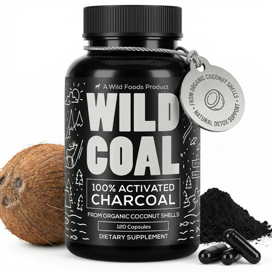 Activated Charcoal Capsules | 100% Organic Coconut Shells Removes Toxic Metals & Micro Plastics Relieves Bloating Organic Active Tablets |