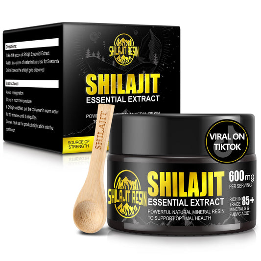 Shilajit Pure 50g Himalayan Organic Shilajit Resin - Gold Grade 100% Shilajit with 85+ Trace Minerals & Fulvic Acid for Focus & Energy, Immunity, 50 Grams