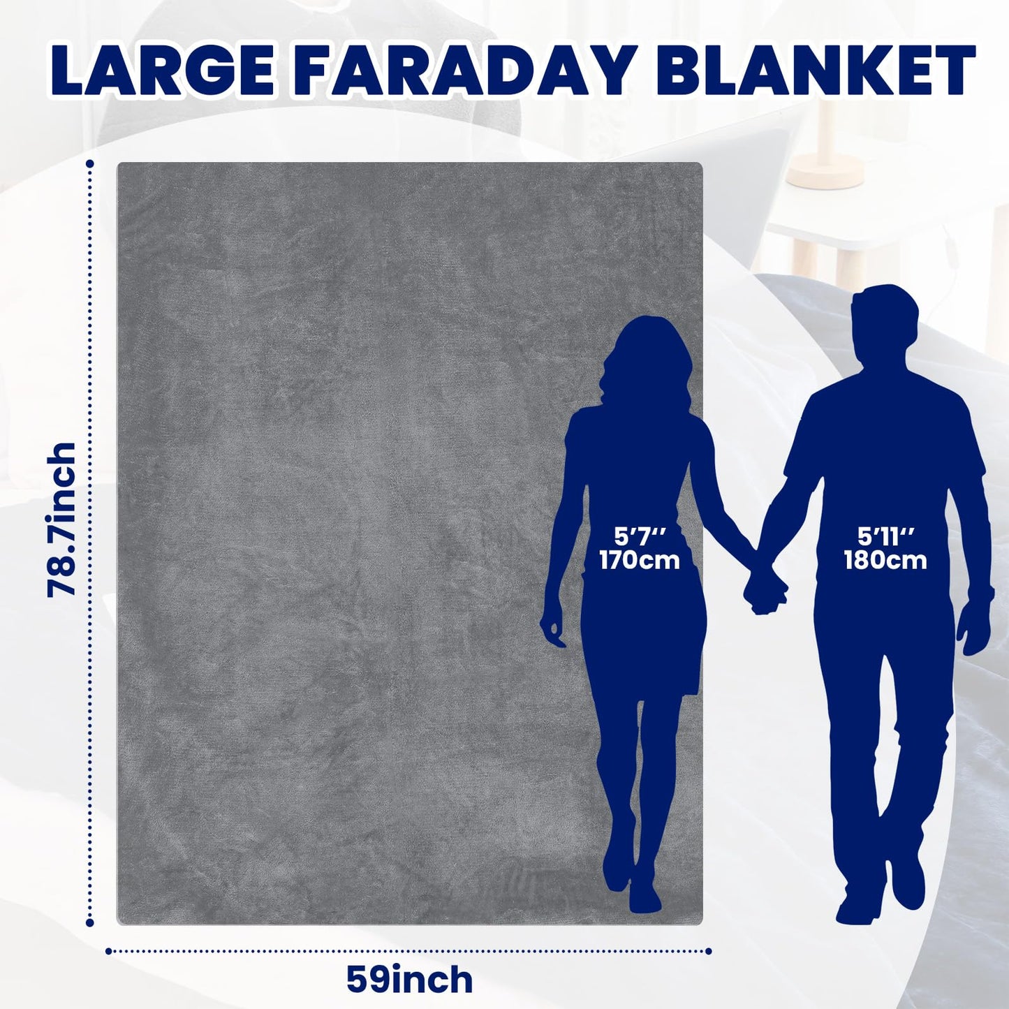 EMF Blanket Protection Blocks EMF Waves So Your Dreams Aren’t Hijacked By Deceptive Frequencies. Two Sided Reversible Can Use for Beds or Couches Great For Travel Blocks ELF Waves. ☢️