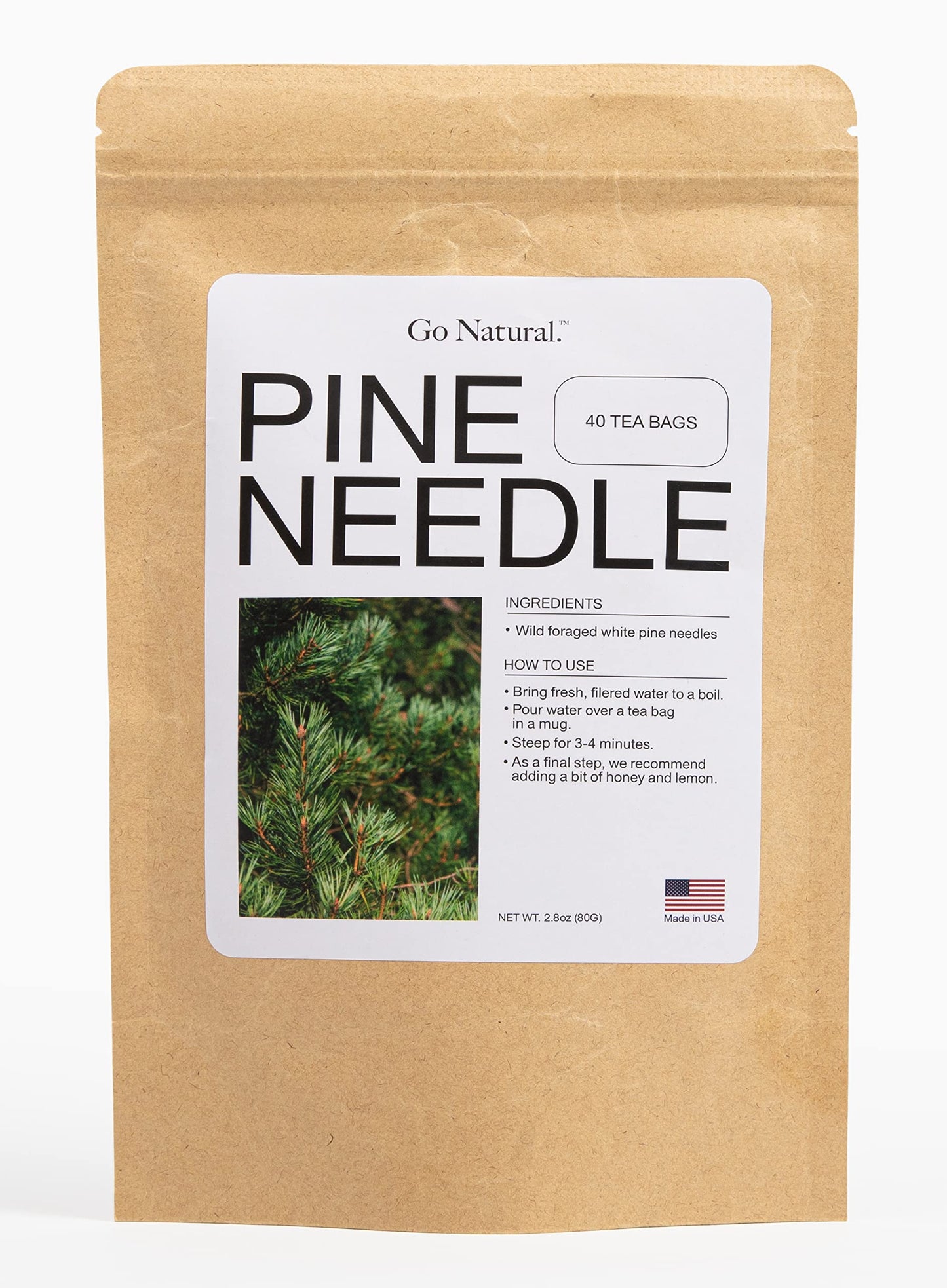 Pine needle tea, great for detoxing the covid vaccine wild-foraged in the USA, picked from northern white pines | Protects against infection, strengthens immunity, high in antioxidants, natural suramin