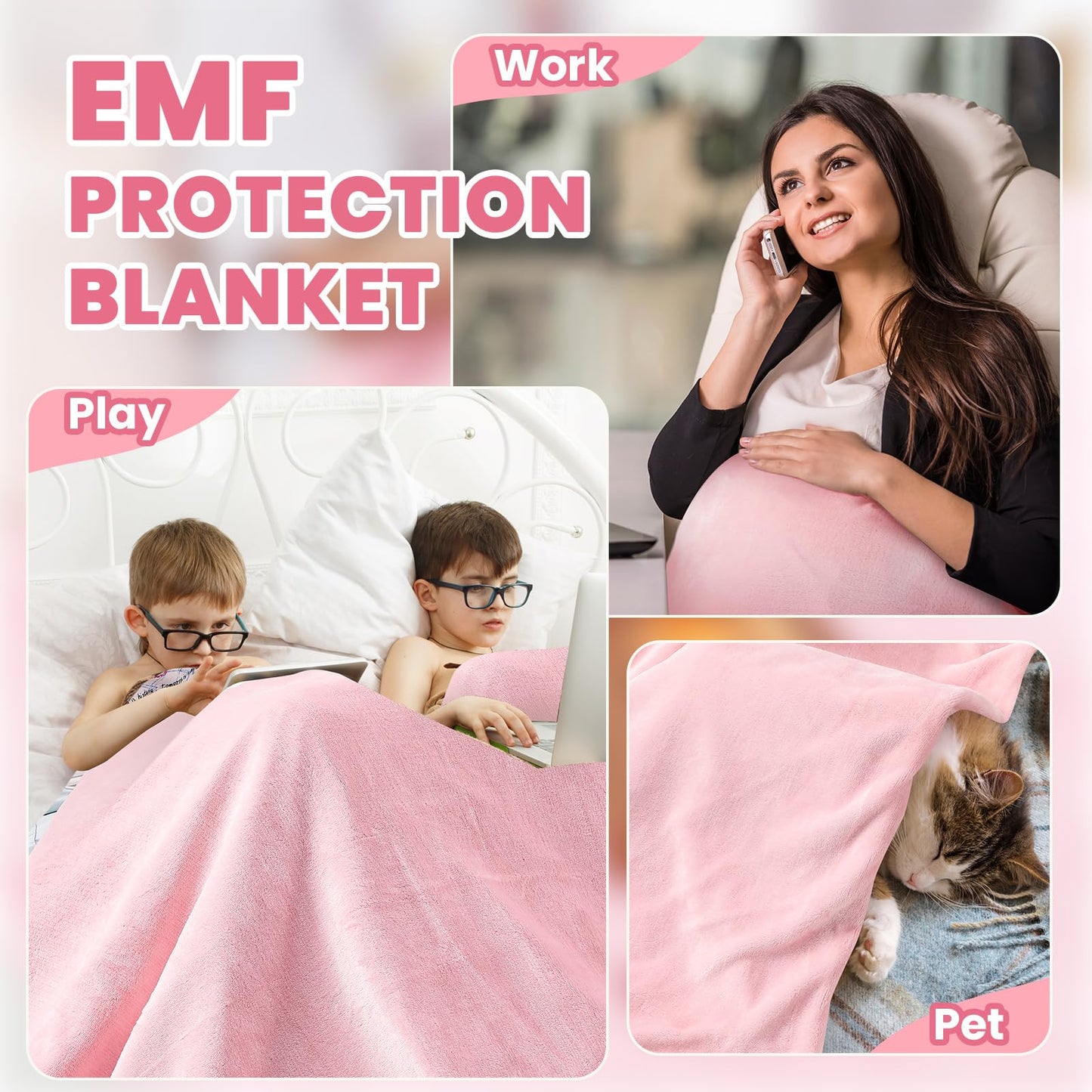 EMF Blanket Protection Blocks EMF Waves So Your Dreams Aren’t Hijacked By Deceptive Frequencies. Two Sided Reversible Can Use for Beds or Couches Great For Travel Blocks ELF Waves. ☢️