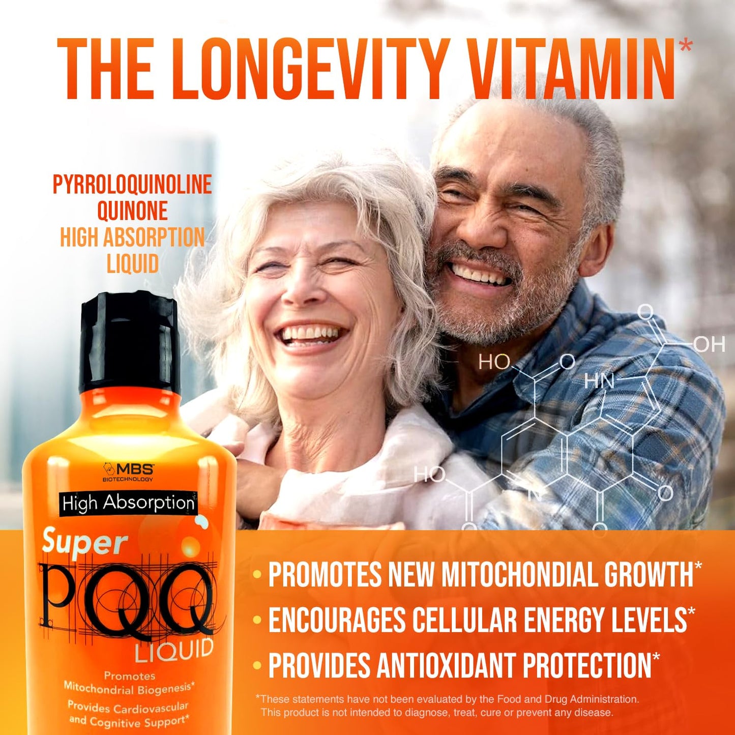 Cellular Biotechnology - Super PQQ Liquid - Highly Absorbable Pyrroloquinoline Quinone 20 Milligram, Best Liquid PQQ for Mitochondrial Biogenesis 🧬Supports Heart Health, Cognitive Function and Mental Focus 🧠