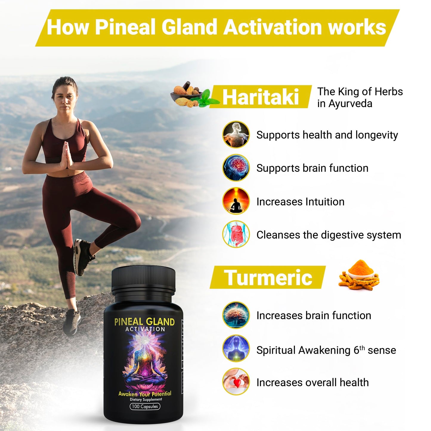 Pineal Gland Activation Opens 3rd Eye 👁️ Supports Decalcification, Third Eye Awakening, Cognitive Function & Intuition, and Mental Clarity Promotes Lucid Dreams & Astral Projection Enhanced Meditative States.