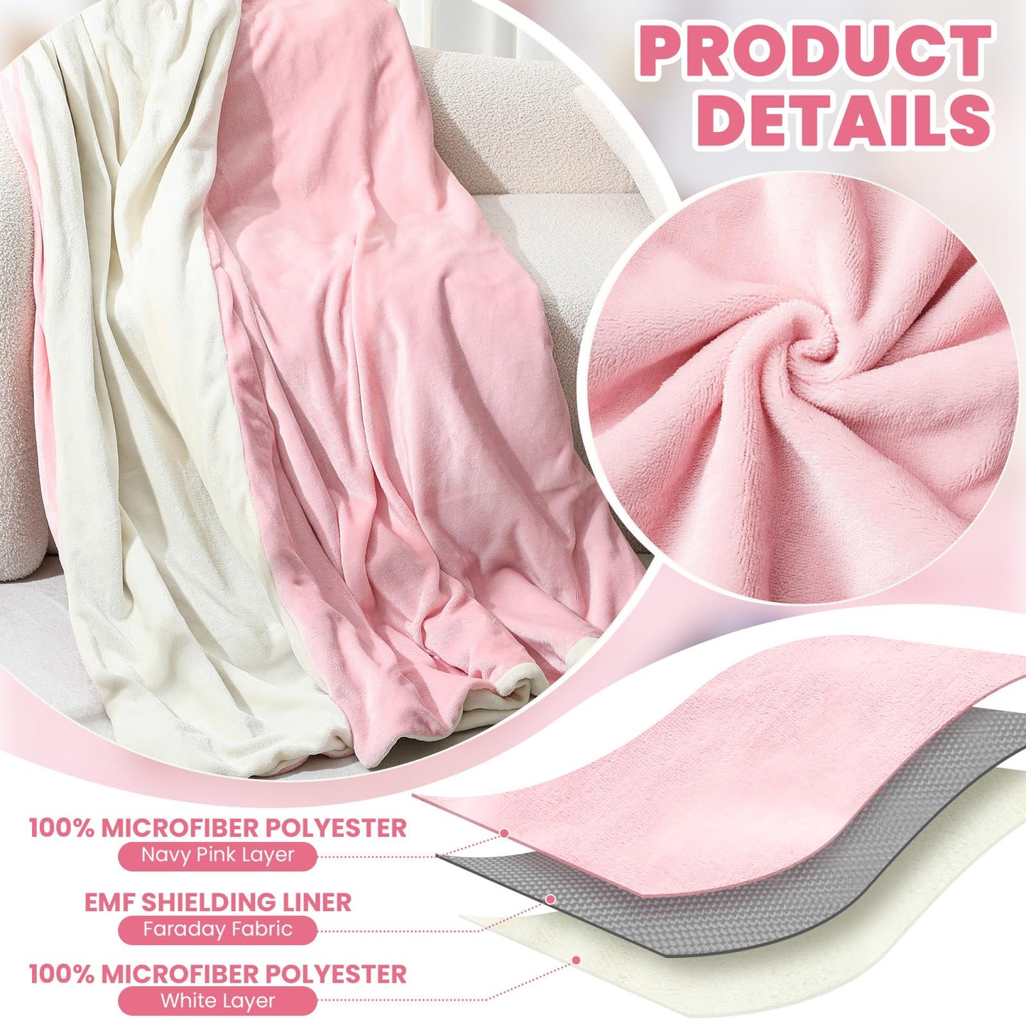 EMF Blanket Protection Blocks EMF Waves So Your Dreams Aren’t Hijacked By Deceptive Frequencies. Two Sided Reversible Can Use for Beds or Couches Great For Travel Blocks ELF Waves. ☢️