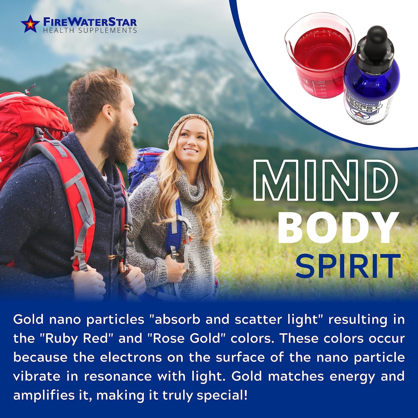 Colloidal Gold - Liquid Gold Drops - 99.99% Pure Swiss Gold - 100 ppm - Ruby Red - Real 24K Gold🏆 - Gold Water - Ascension Aid - Brain Boost - Enhance Awareness, Clarity, Dreams, and Intuition