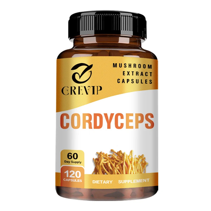 Cordyceps Supplement - Brain Health for Memory and Focus, Relief Stress, Better Mood - 120 Capsules