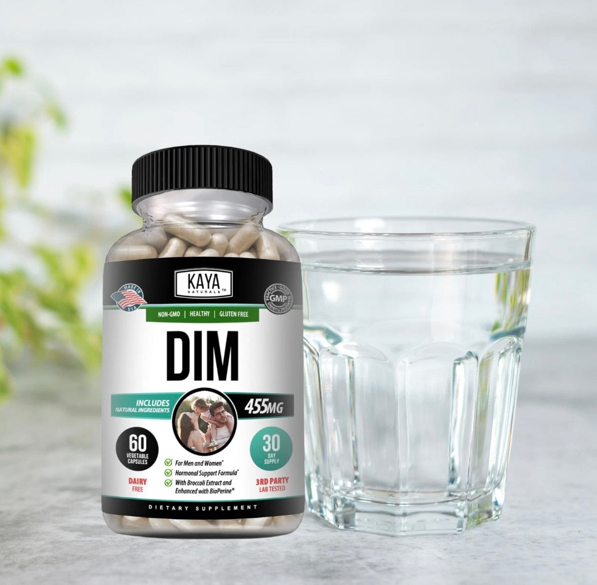 DIM Ultra Supplement 60ct, With Bioperine, Premium Hormonal Support Formula