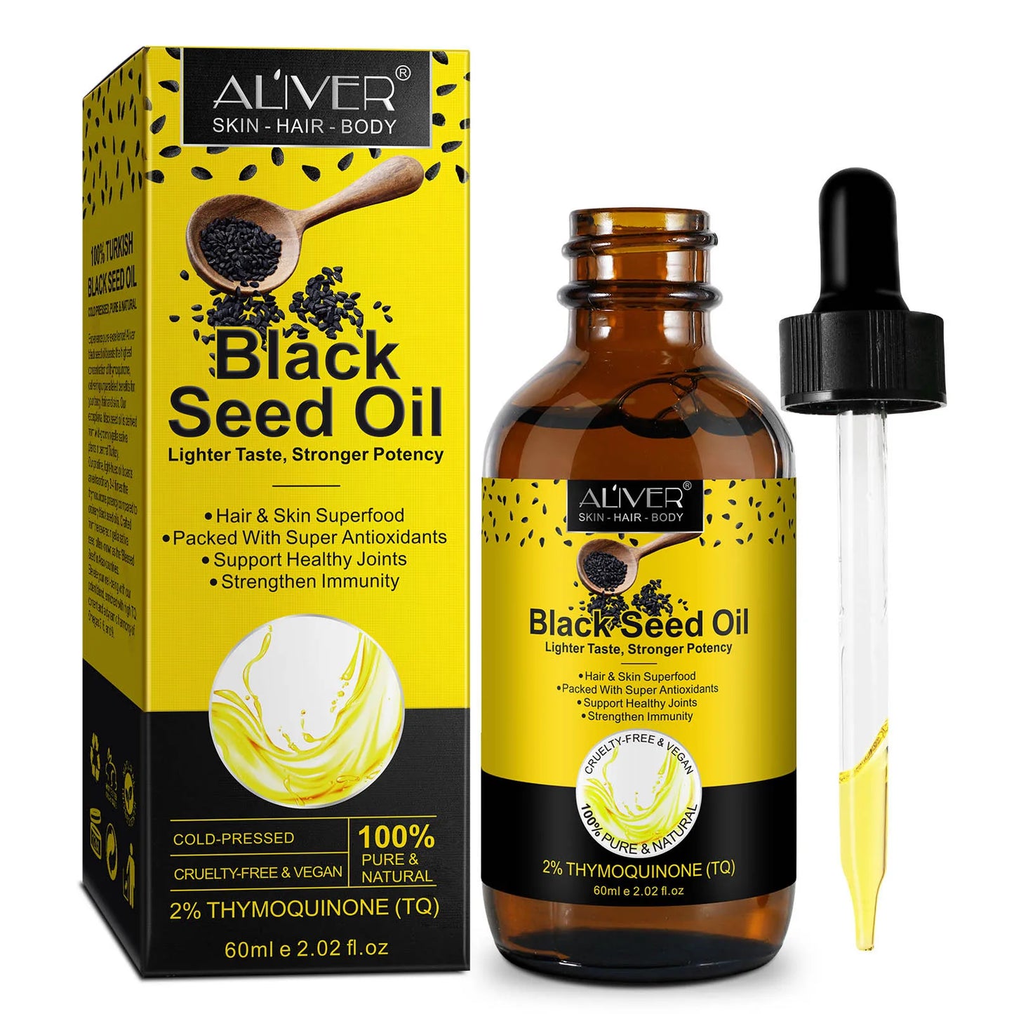 Turkish Black Seed Oil Nigella Sativa Cancer Fighting Exceptionally Thymoquinone With Antioxidants Healthy Joints Hair Skin Strengthen Immunity