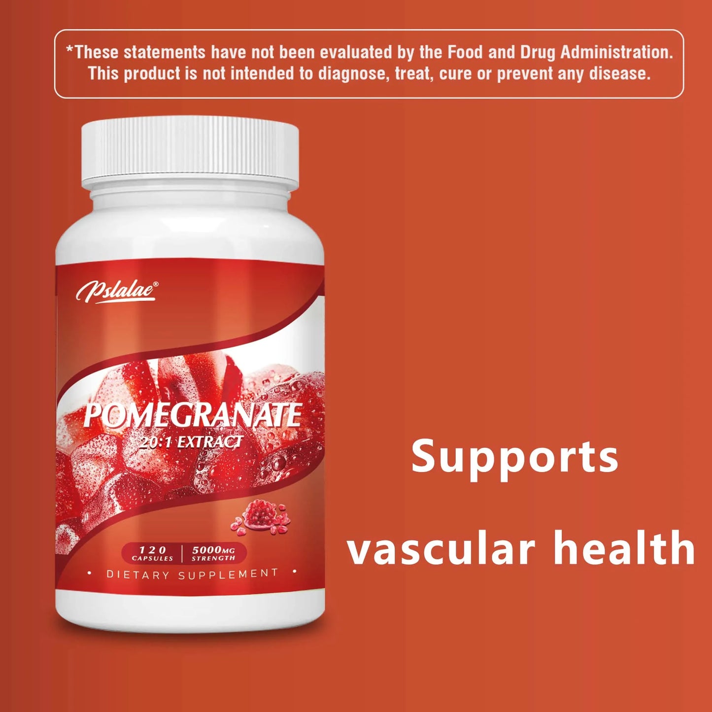 Pomegranate Extract Capsules - for Heart Health and Joint Support, Antioxidant - 120 Capsules
