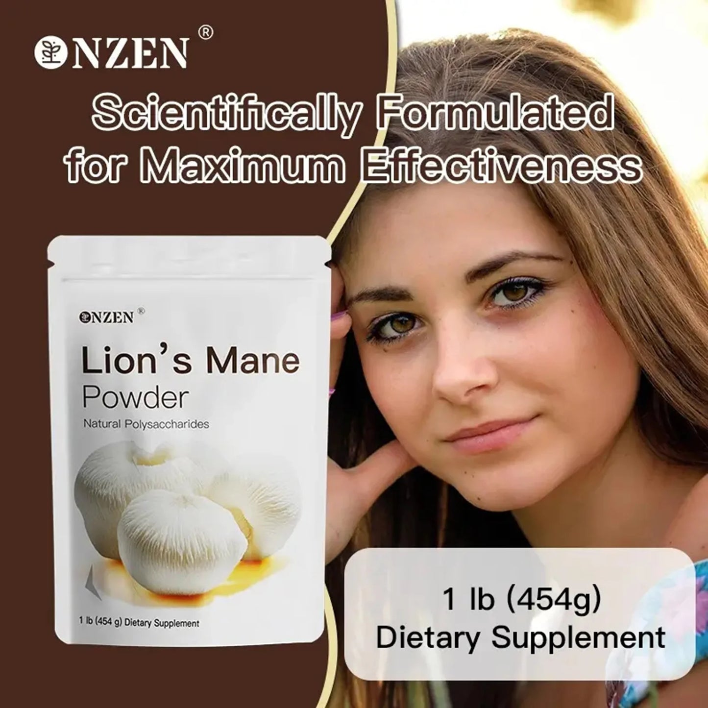 Organic Lions Mane Mushroom 🍄extract powder (7.6oz), USDA certified, non-GMO. Ideal for coffee, beverages, baking, and milkshakes