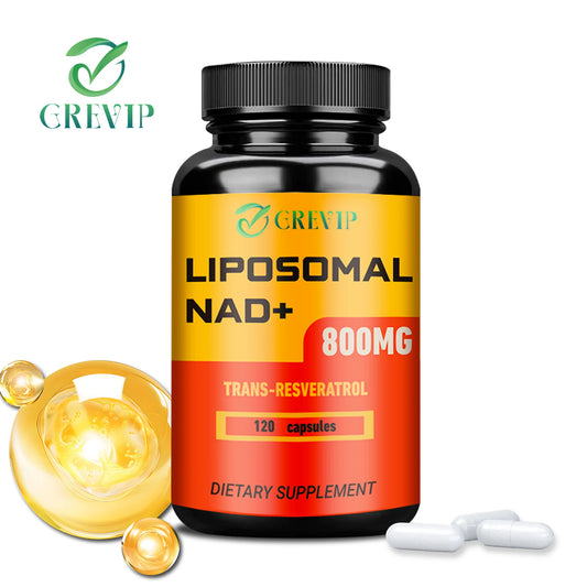 Liposomal NAD+ - with Trans-Resveratrol - Anti-Aging, Energy, Focus, Supporting Cell Health - 120 Capsules