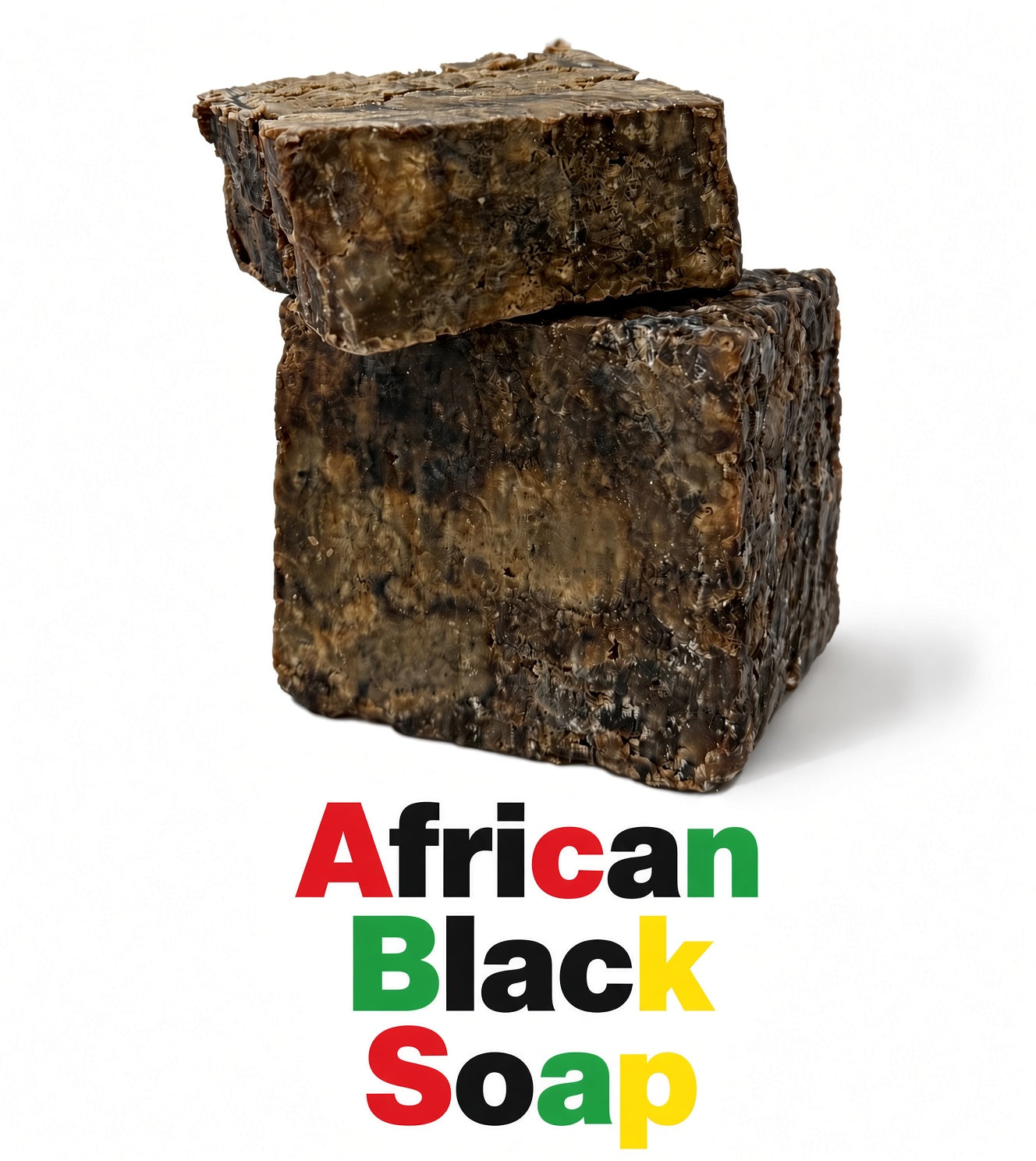 African Black Soap Raw Natural From Ghana 16oz No Harmful Ingredients. Bacterial benefits that help treat acne and soothe irritated skin.