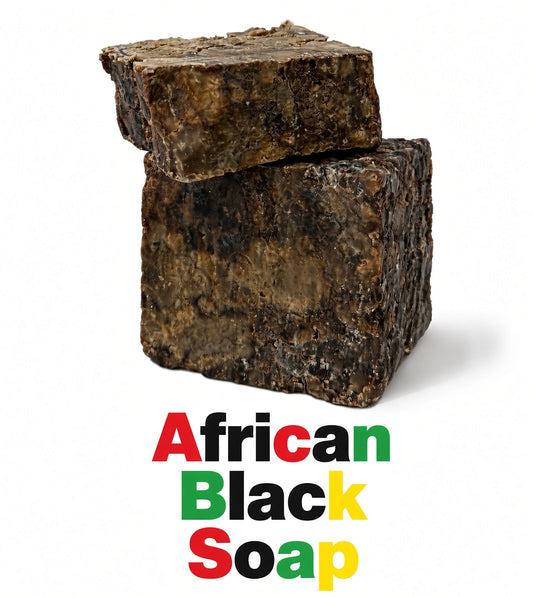 African Black Soap Raw Natural From Ghana 16oz No Harmful Ingredients. Bacterial benefits that help treat acne and soothe irritated skin.