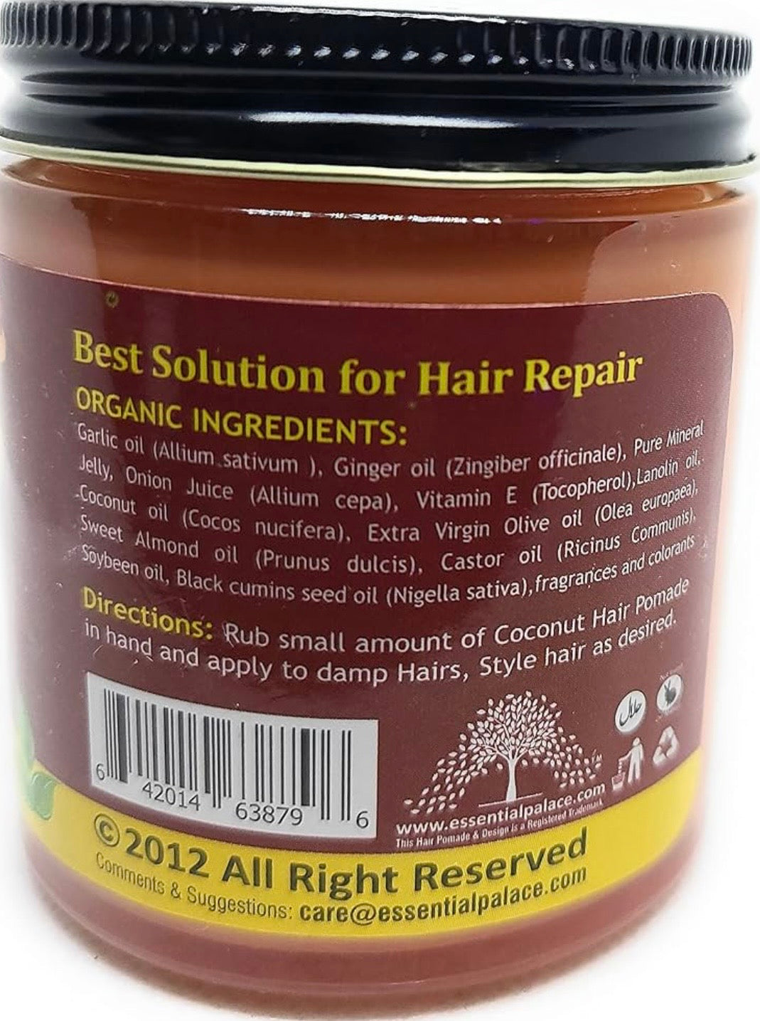 Organic Garlic Oil and Ginger with Onion Extracts Hair Pomade Regrow Thinning Hair Nourish The Scalp.