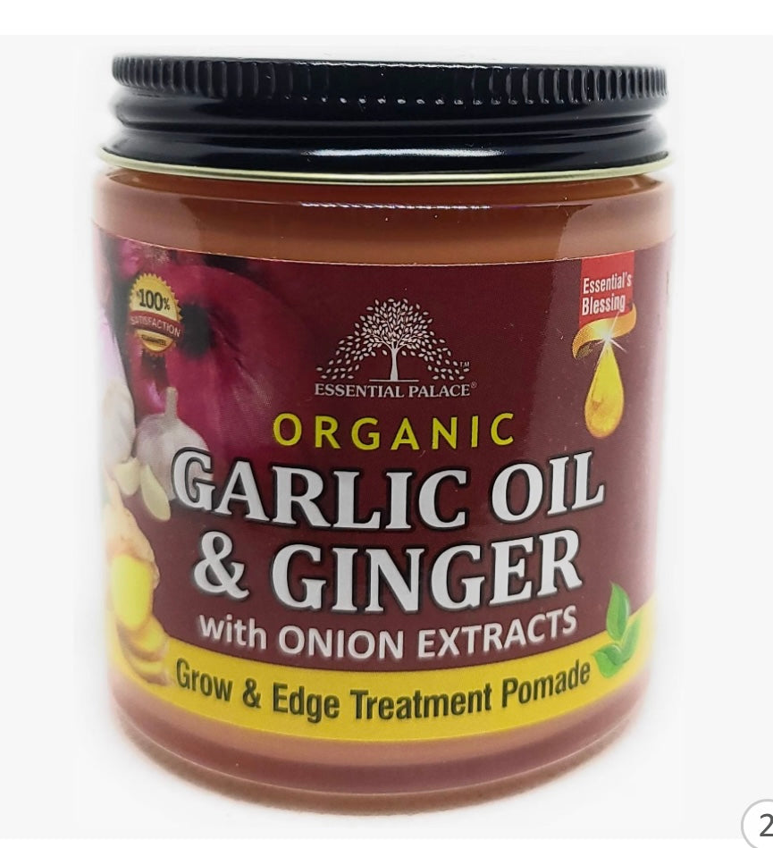 Organic Garlic Oil and Ginger with Onion Extracts Hair Pomade Regrow Thinning Hair Nourish The Scalp.