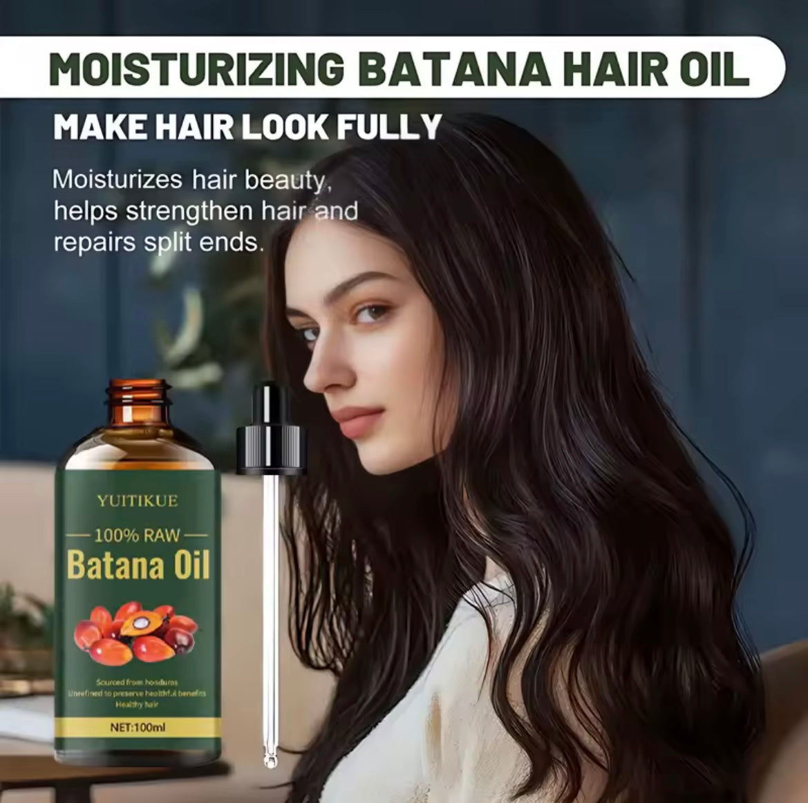 Batana Oil for Hair Growth: Dr Sebi Organic Raw Batana Oil from Honduras - 100% Pure & Natural - For Thicker & Stronger Hair
