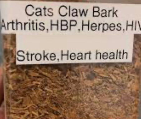 Cat's Claw Bark, Alleviates Symptoms of Rheumatoid Arthritis & Osteoarthritis. It Modulates The Immune System, Combats Cancer,Herpes, & HIV