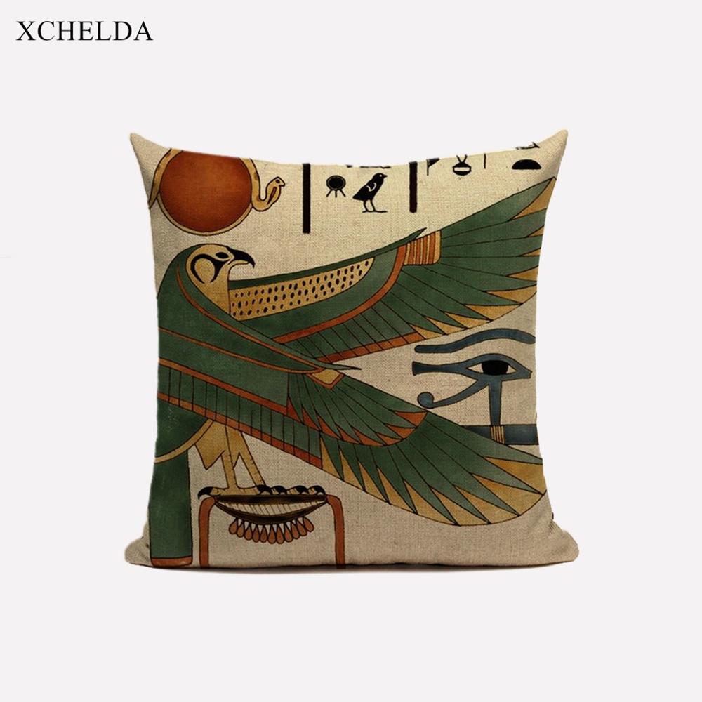 Cushion Cover Egyptian Decor Home Decorative Outdoor Pillow Case Pillowcase 40*40 45x45 Chair Decoration for Living Room Sofa