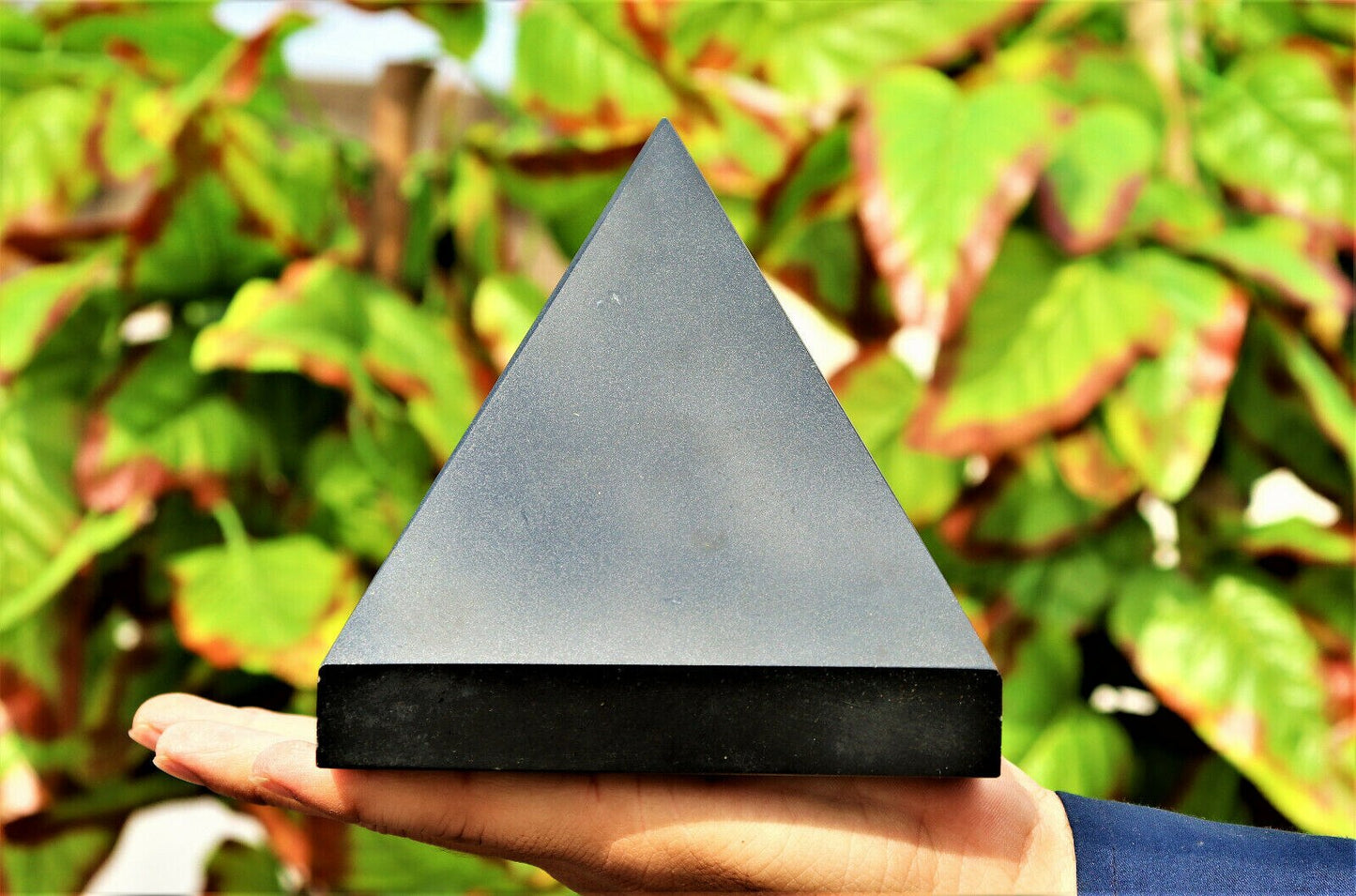 Natural Black Tourmaline Stone Healing Metaphysical Pyramid