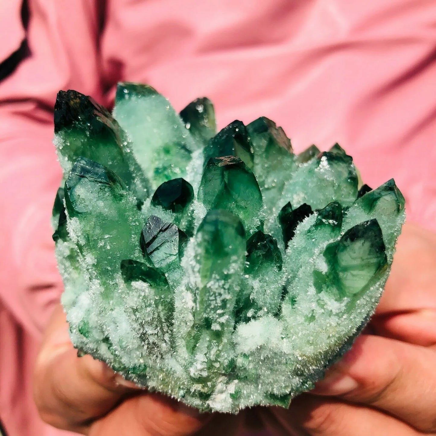 Heart Chakra Green Phantom Crystal Known for Healing Releases Negative Energy Great For Overcoming Past Traumas & Shadow Work