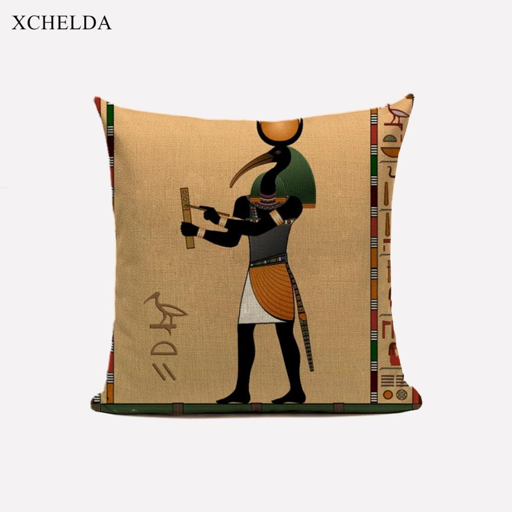 Cushion Cover Egyptian Decor Home Decorative Outdoor Pillow Case Pillowcase 40*40 45x45 Chair Decoration for Living Room Sofa