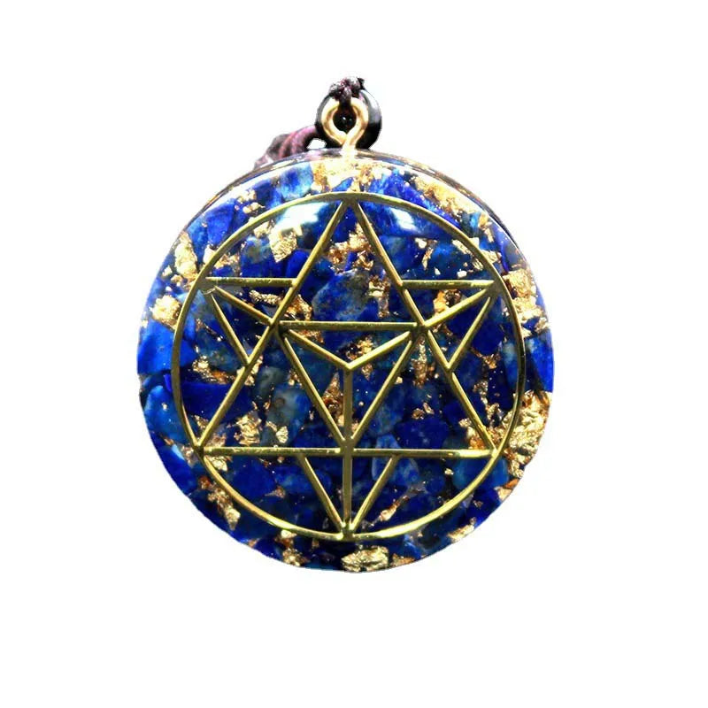 Orgone Pendant Natural Crystal lapis lazuli Seven Chakra Pendant Necklace Jewelry Orgonite