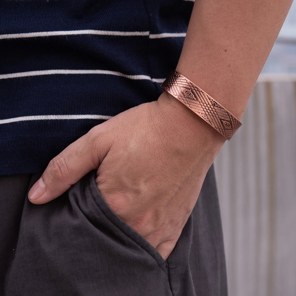 Electromagnetic Copper Bracelets, Increases Your Electrical Current ⚡️ Protects From Radio Waves, Great To Wear While Grounding & SunGazing ☀️🧘🏽‍♂️