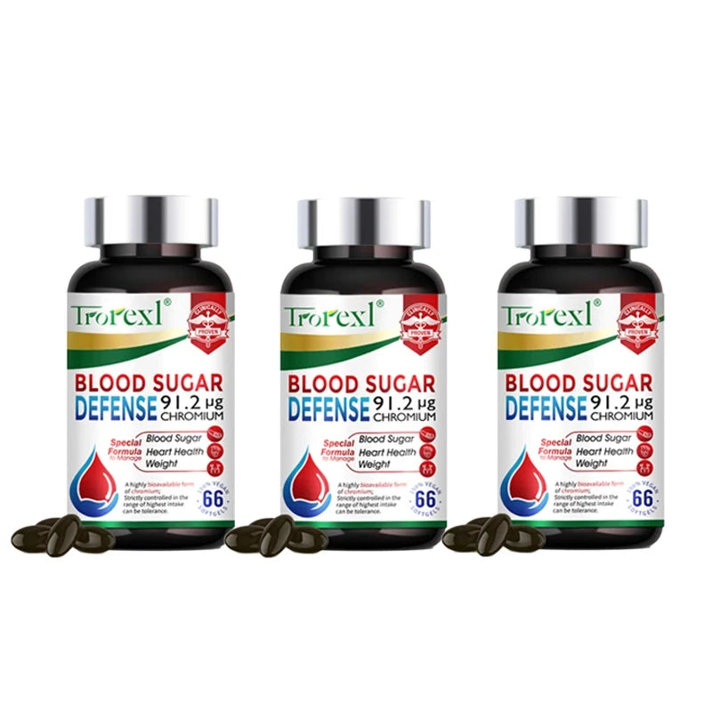 Blood Sugar Defense Diabetes Capsule for Cardiovascular Heart, Sugar Metabolism, Maintain of Normal Blood Glucose Concentrations