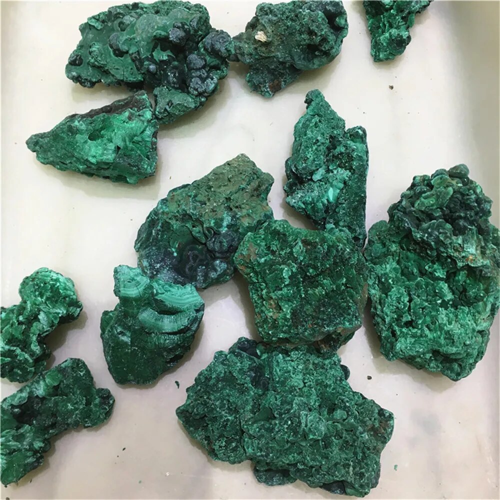 Very Powerful Malachite Crystal Specimen Known For Regulating The Menstrual Cycle & Cramps Easing Labor Pain Dealing With Depression, Anxiety And Drawing Out Negative Energies From The Body.