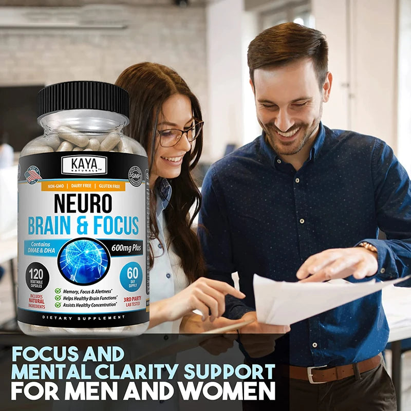 Neuro Brain & Focus Supplement - Healthy Memory Function, Clarity Nootropics Supplement - for Mental Focus, Cognitive Function Only sold in the US
