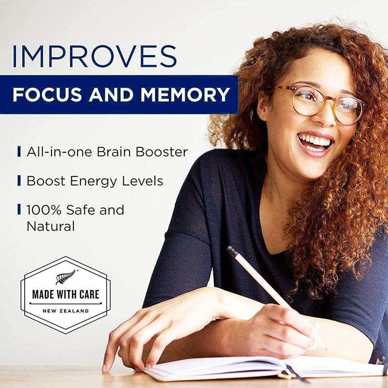 Ginkgo Biloba - Brain Booster - Rich in vitamins B6, B12, folic acid, helps improve concentration and memory, cognitive abilities