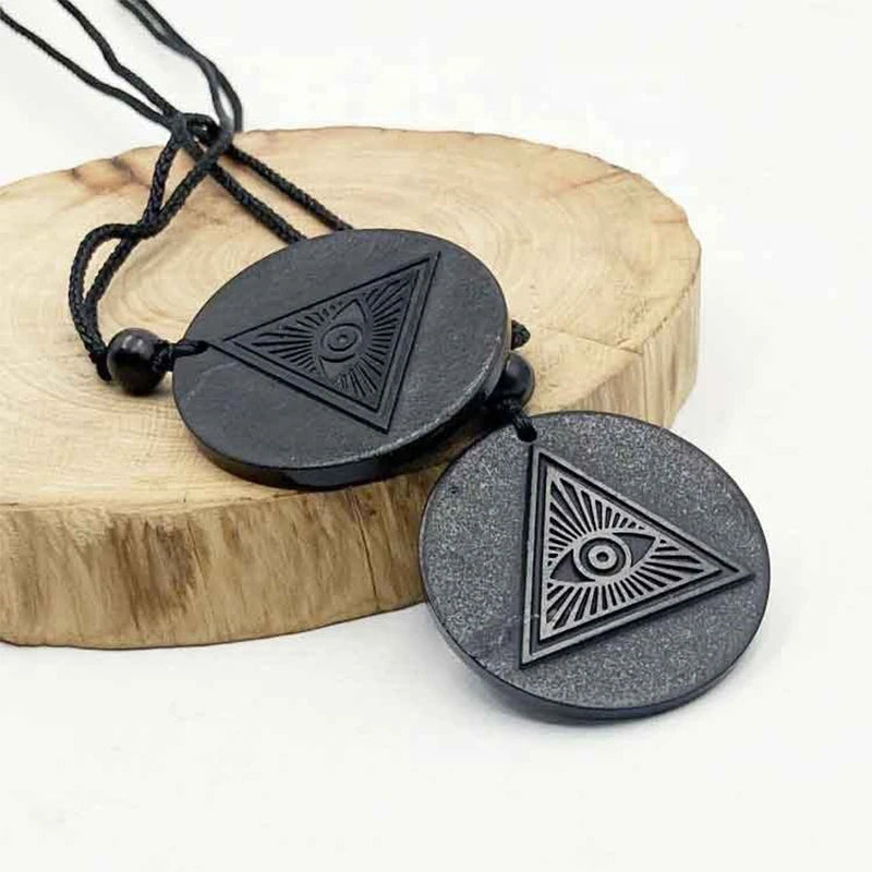 Shungite EMF Protection Pendant Necklace Protects Your Electromagnetic Aura Field.