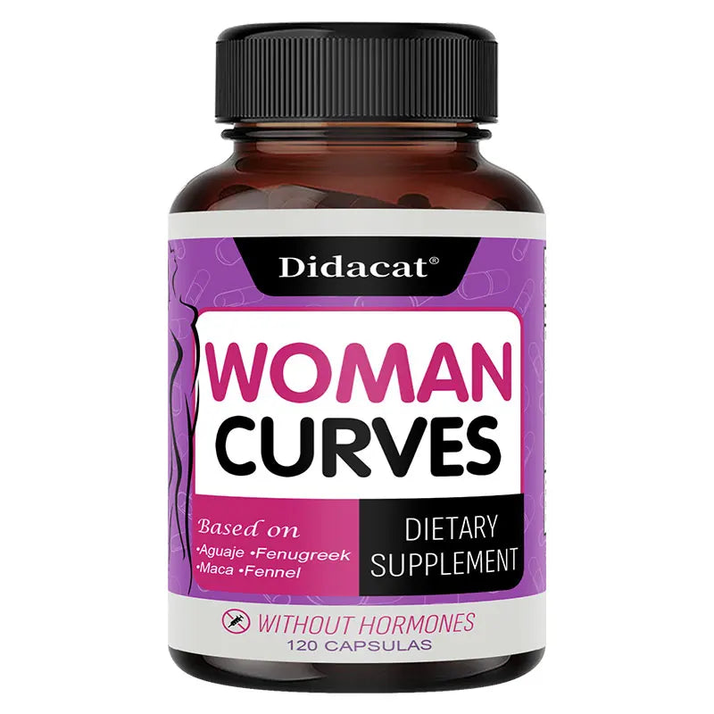 Peruvian Maca, Fennel, Fenugreek Extracts, Supports Improved Breast Shape, Showing Natural Curves, 120 Capsules,