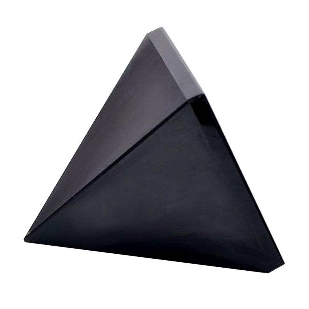Living Room Natural Arrival Spirit Energy Black Obsidian Pyramid Crystal For Protection Healing Home Desk Decoration Fengshui