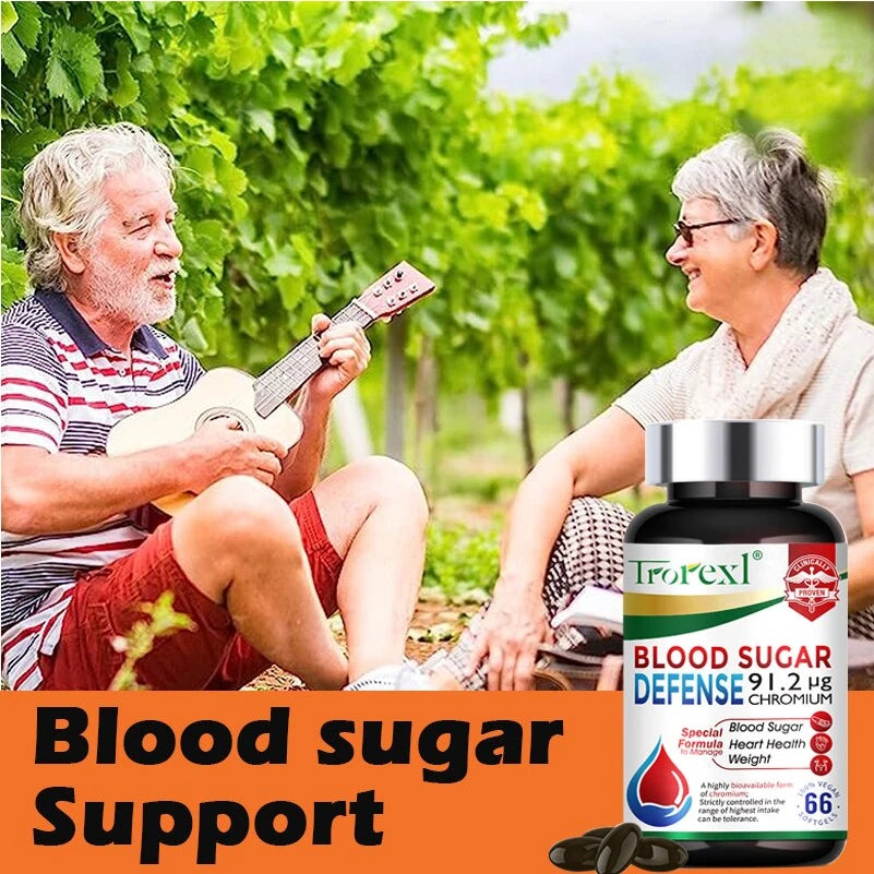 Blood Sugar Defense Diabetes Capsule for Cardiovascular Heart, Sugar Metabolism, Maintain of Normal Blood Glucose Concentrations