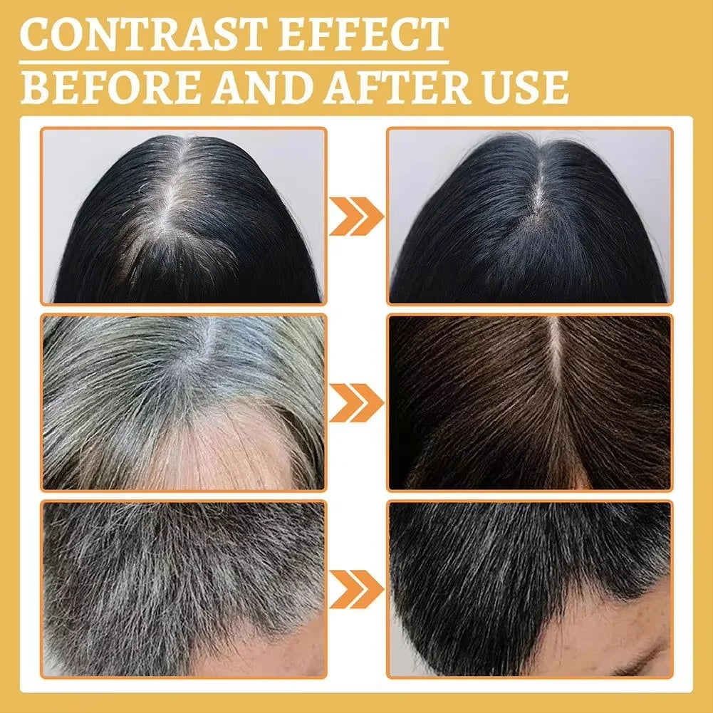 Magic White Hair to Black Shampoo Restore Soap Natural Color Soap Gray Beard Cover Gray Hair Dye Hair Fixing Shampoo Bar