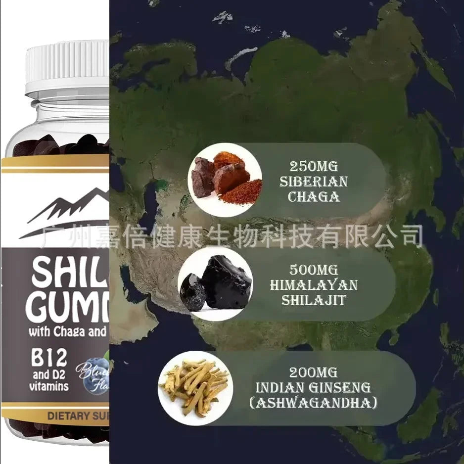 Shilajit Gummies 85 Plus Trace Minerals Fulvic Acid Reverses Aging Increases Energy.