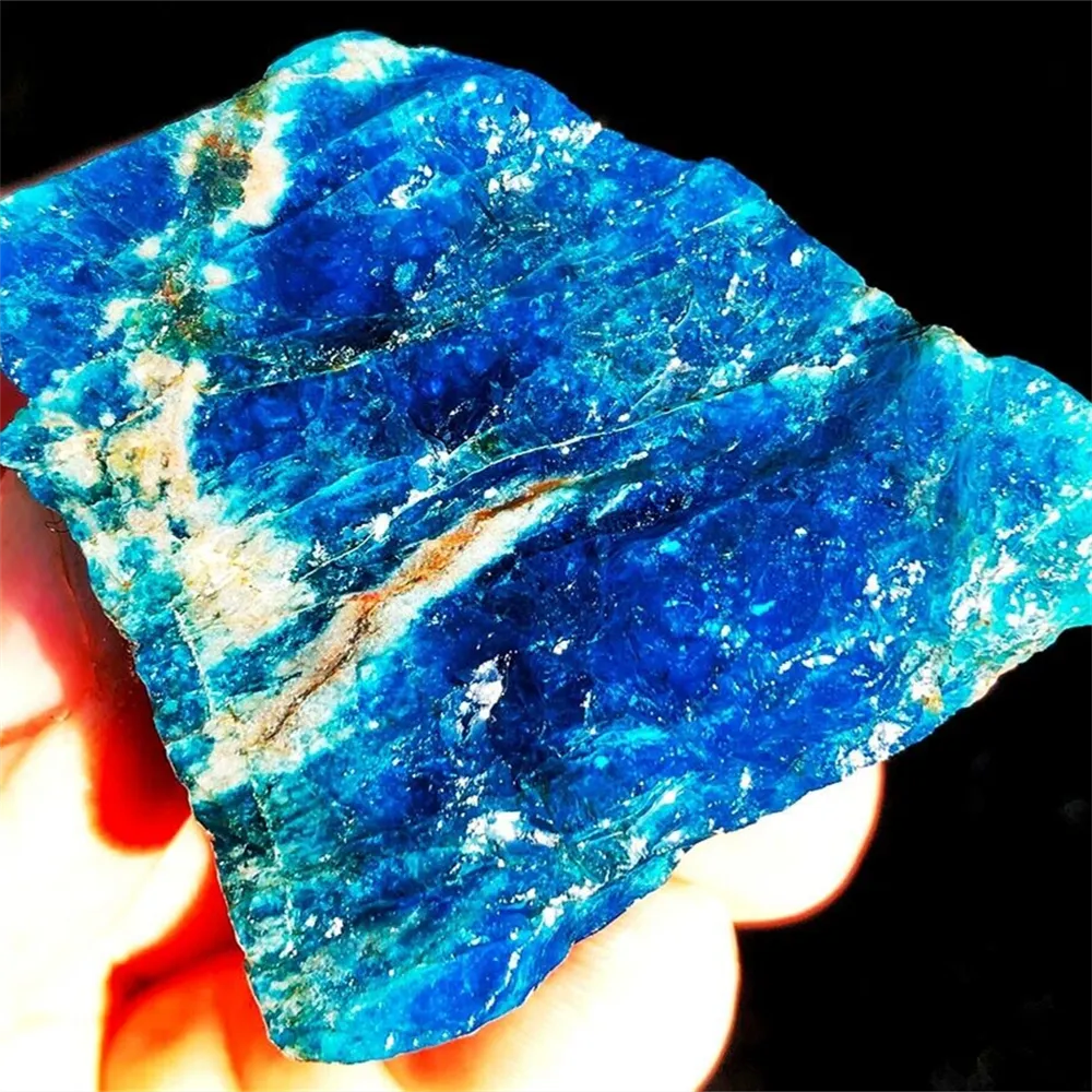 Blue Apatite Crystal Mineral Specimen This Gemstone Is Known To Connect Your Soul With The Past Self. It Restores Primordial Wisdom By Connecting Your Soul To Spiritual & More Intellectual Parts Of Your Previous Self.