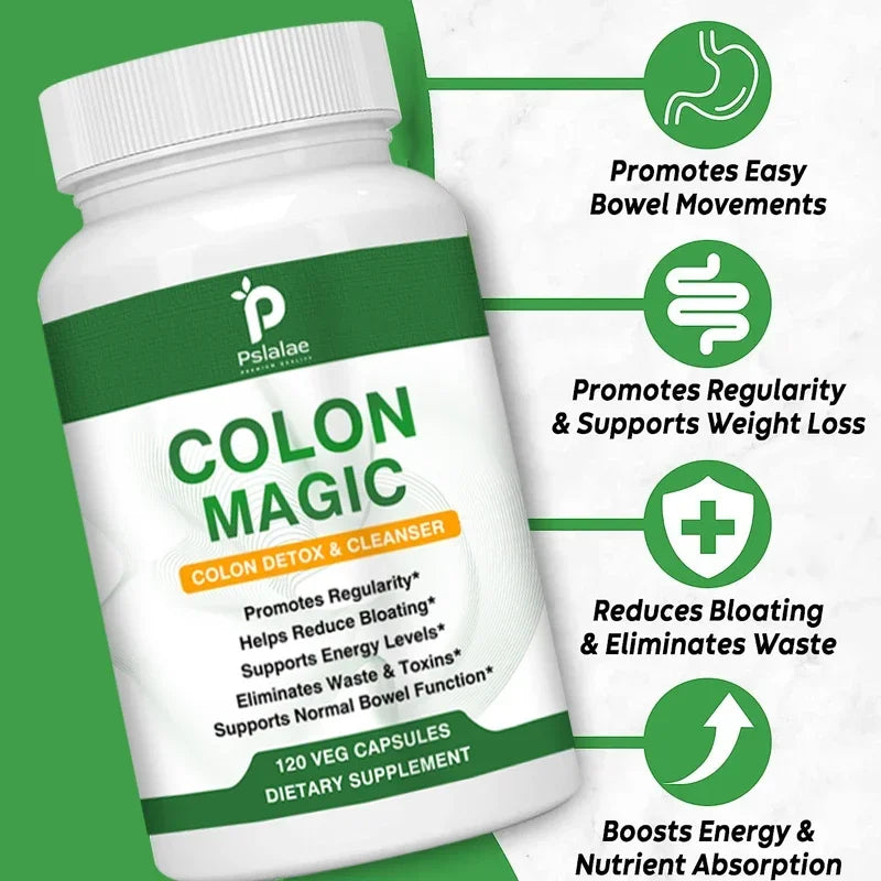 Colon Detox & Cleanse Capsules - Powerful Natural Cleanser, Intestinal Cleansing, Digestion, Helps with Constipation & Bloating